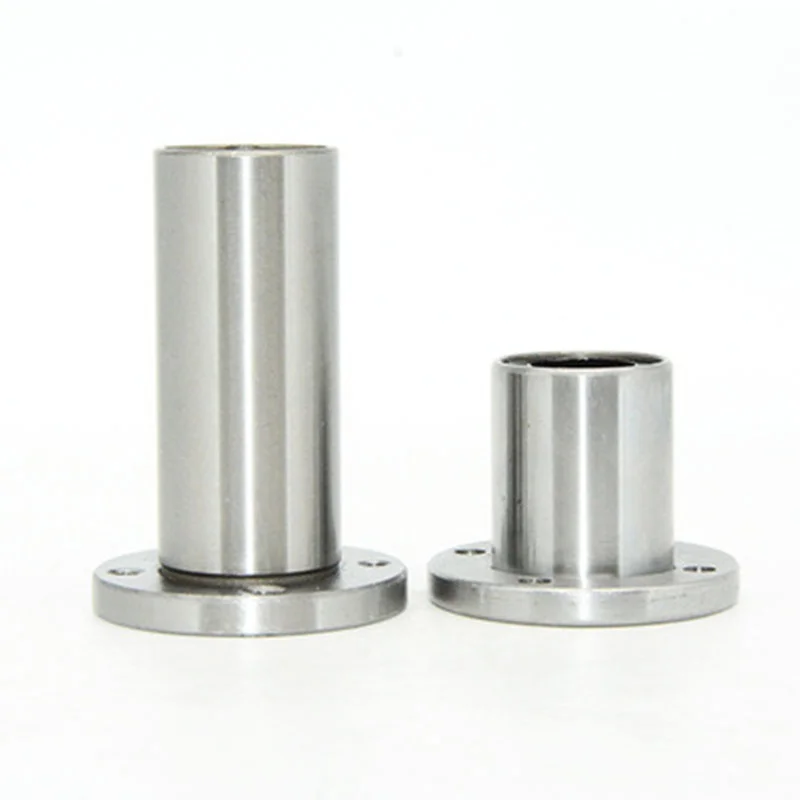

1PCS 6mm/8mm/10mm/12mm LMF6LUU/LMF8LUU/LMF10LUU LMF Long Type Series Round Flange Coupling Linear Motion Bearing For Rod shaft