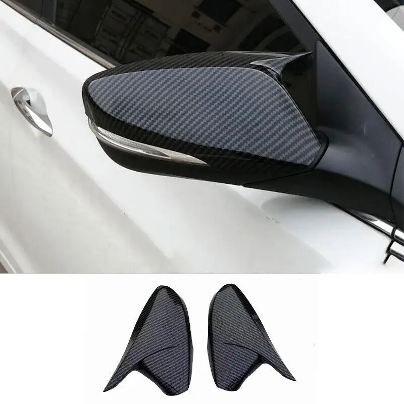 

2X Side Wing Mirror Cover Caps For Hyundai Elantra 2011-2015 & Veloster 2012-2017 with turn signal Rearview Mirror Cover Add on