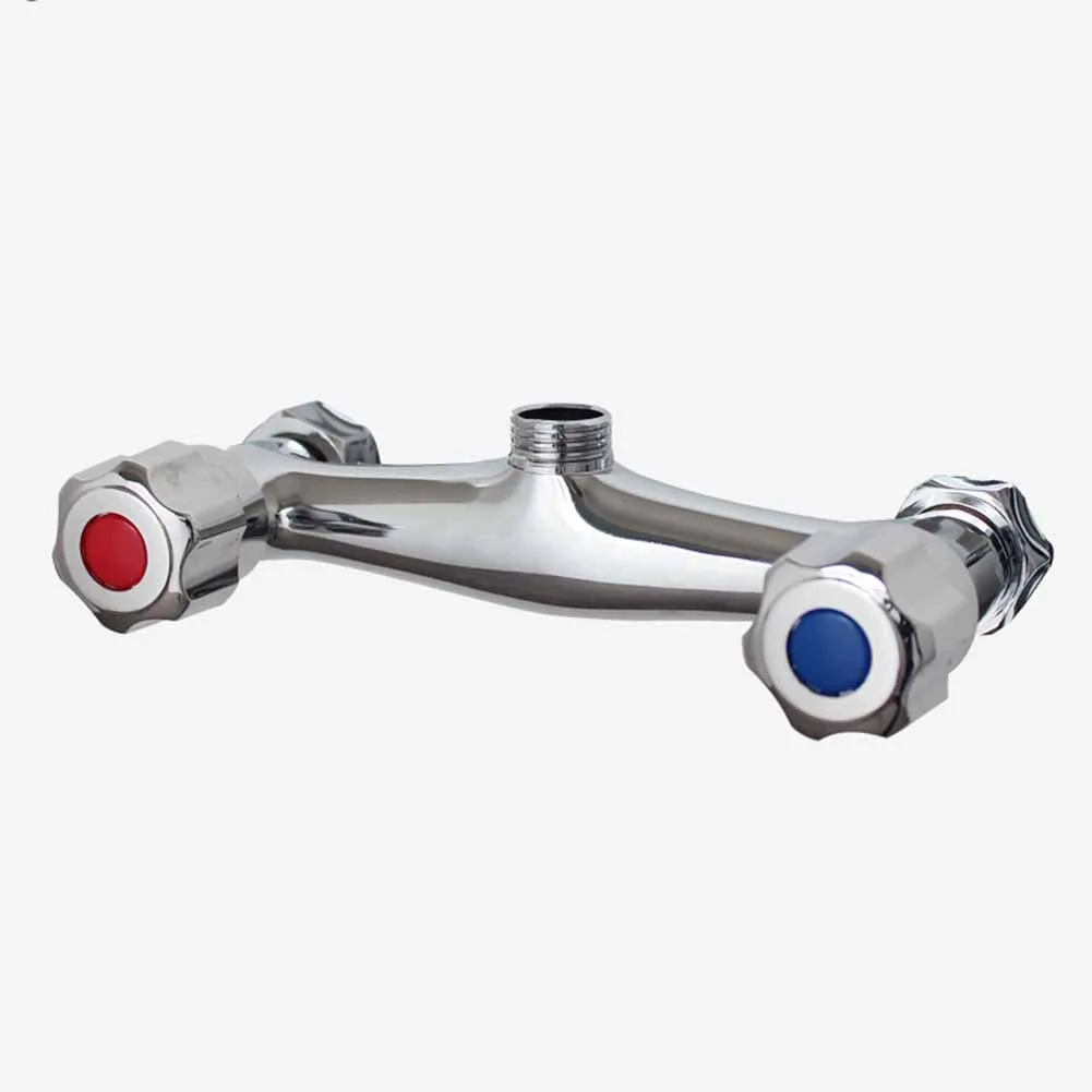 

Bath Shower Faucet Thermostatic Faucets Wall Mounted Mixer Valve Tap Temperature Control Rain Shower Chrome Bathroom Twin Outlet