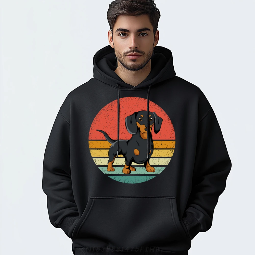 Такса Собака Любитель Винтаж Ретро Вайнер Забавная Рубашка Удобная Для Кожи и