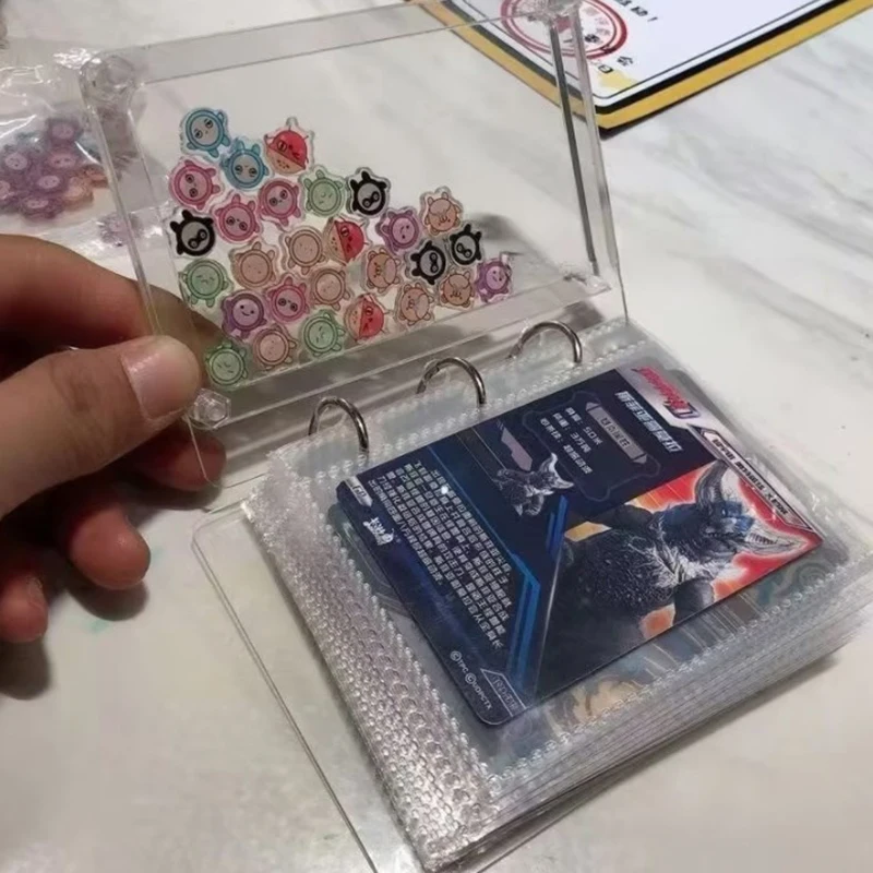 3-дюймовый мини-фотокарта Kpop переплет прозрачный акриловый альбом встроенный для