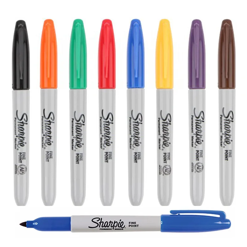 11 Colors Sharpie Paint Marker Waterproof Fine Point 1mm Per