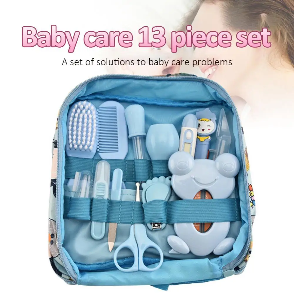 

Nose Aspirator Baby Health Care Newborn Material Medicine Feeder Nursing Kit Nail Clipper Set 13pcs Baby Care Supplies
