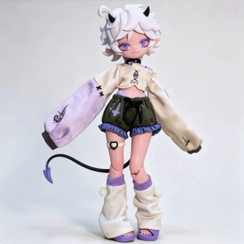 Фото Официальная оригинальная фигурка Cooze 1/8 BJD «Рога дьявола» в закрытой упаковке, шарнирная, модный настольный декор, изысканный подарок-игрушка №1