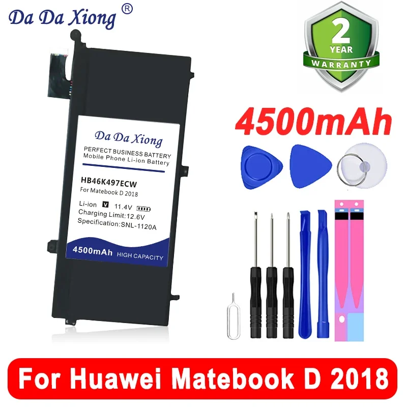 DaDaXiong новый высококачественный аккумулятор для ноутбука HB46K497ECW Huawei Matebook D 2018 PL-W19