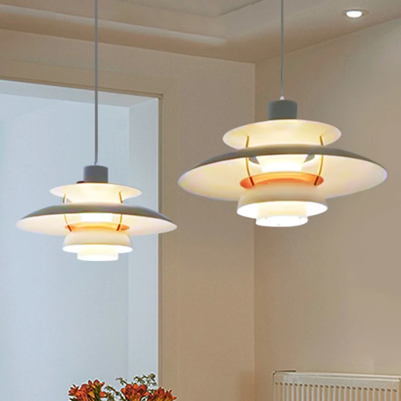 

Modren LED Pendant Light Colorful Lamp Shade Ceiling Chandelier Lamp For Dining Table Kitchen Living Bedroom Indoor Decoration