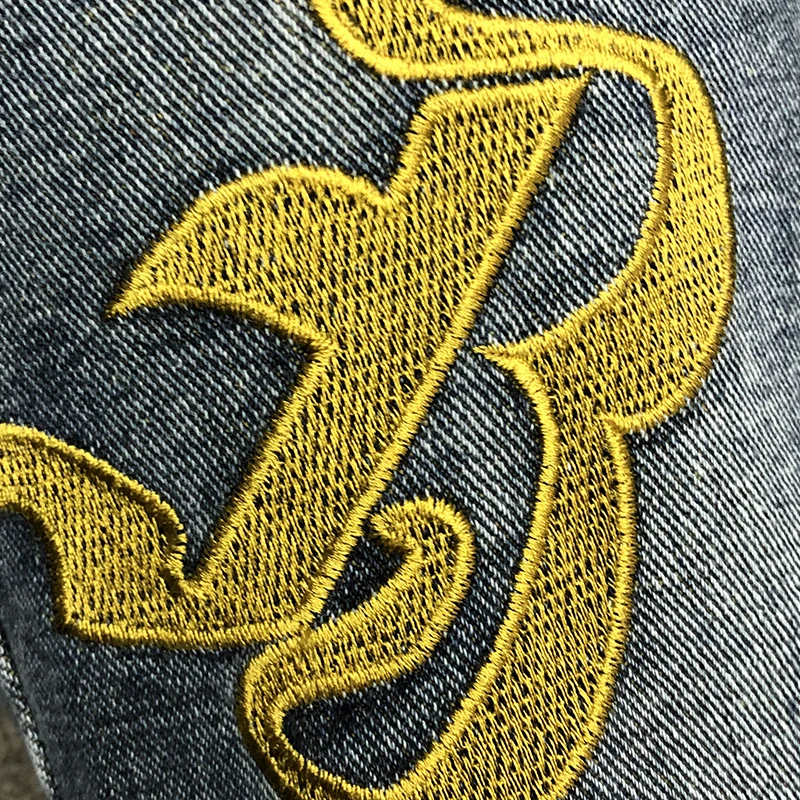 Мужские облегающие мотоциклетные брюки расклешенные джинсовые