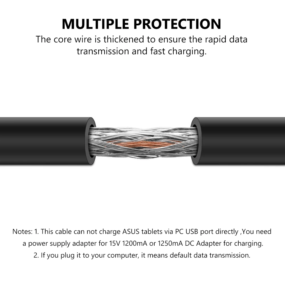 USB-кабель для зарядки и синхронизации данных 1 м Asus Vivo Tab RT TF600 TF600T TF701T TF810C ASUS EEEPad