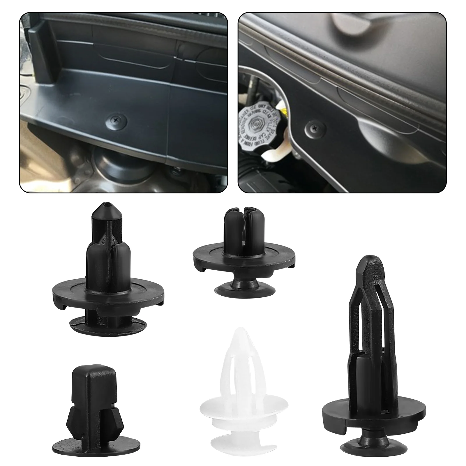 

100pcs Push Type Retainer Clips Bumper Fastener Rivet Clips Auto Body Retainer