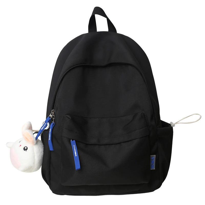 

Cartoon Cute Backpacks Kawaii Style School Bags For Teenage Girls Fresh Solid Color Satchels Nylon Students Book Bags