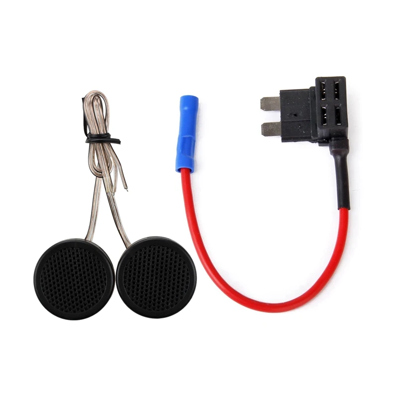 

500W High Efficiency Car Dome Tweeter Black with ​Adapter Standard Holder (ATO, ATC) Blade Fuse for Car 32V