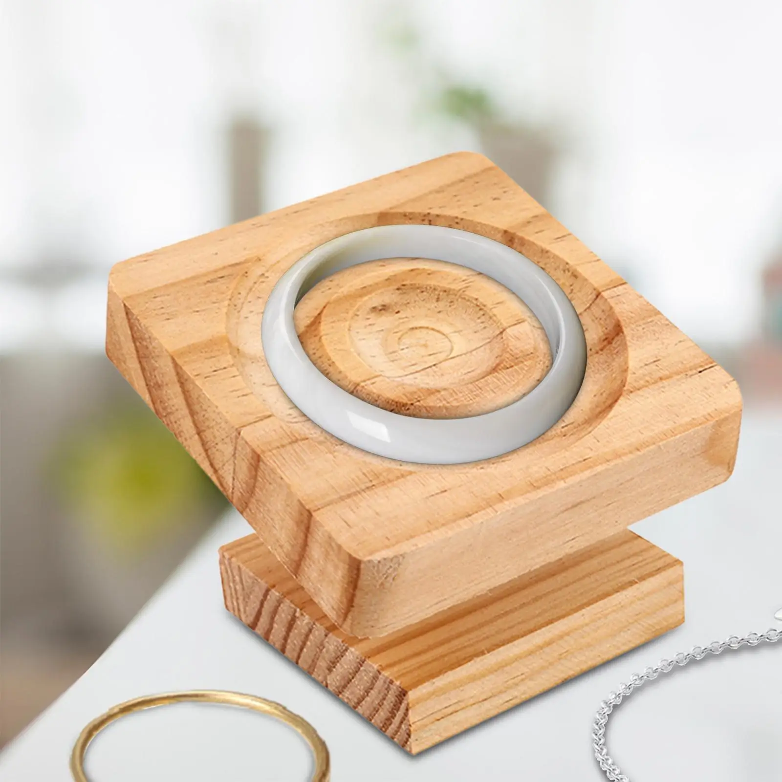 

Square Bead Pendant Bracelet Bangle Display Tray Rack Organizer for Retail Store