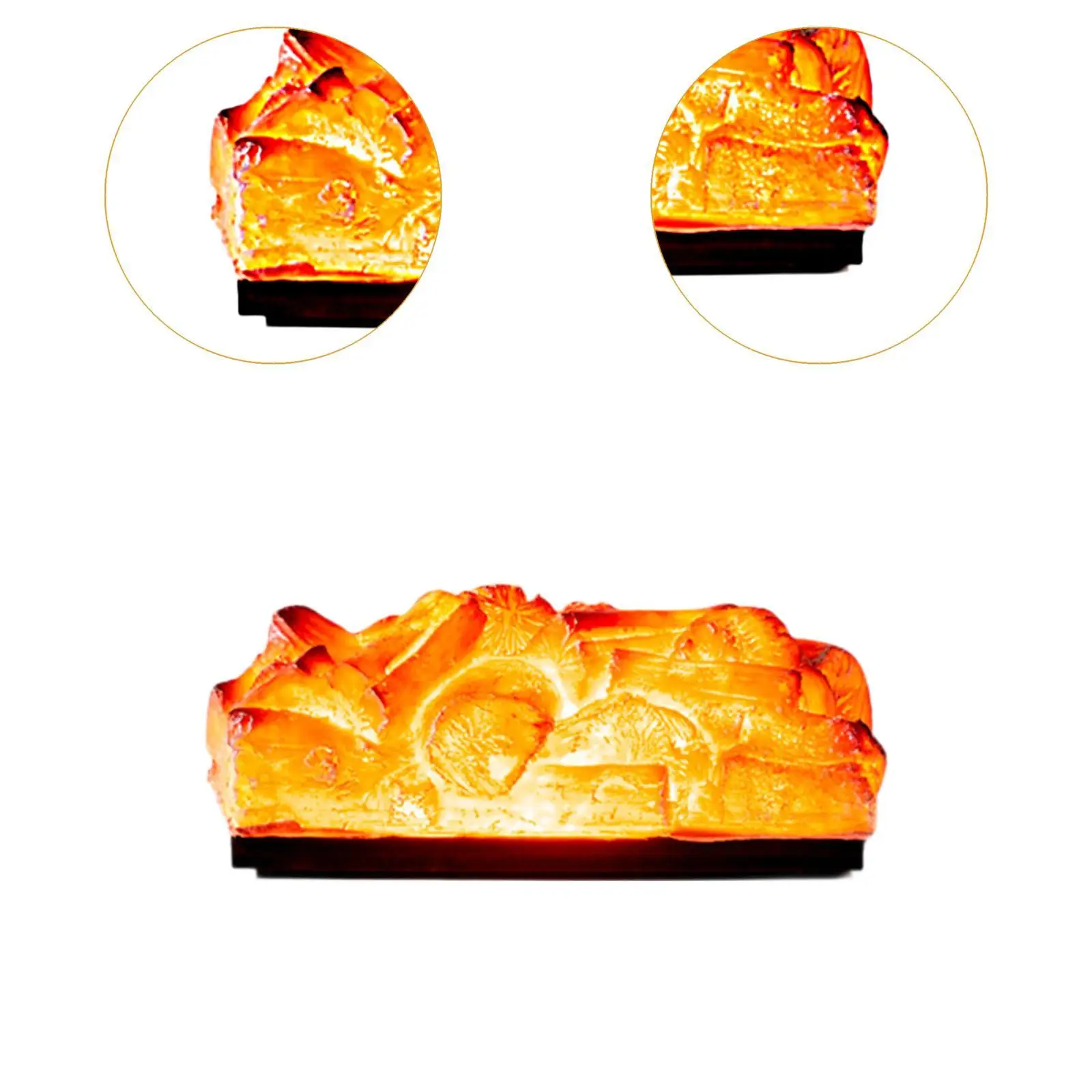 Светодиодная лампа с имитацией пламени из искусственного дрова для офисной