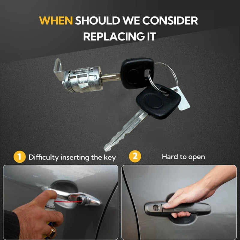 Цилиндр дверного замка с ключами цилиндр задней двери для Toyota Tundra Tacoma цилиндры