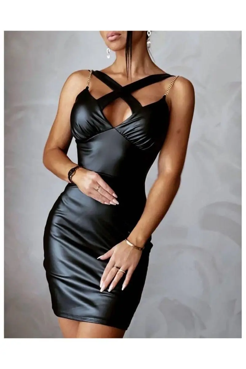 

Leather Mini dress