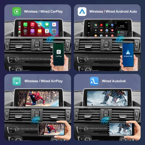 Беспроводной CarPlay для BMW серии 1, 2, 3, 4, 5, 6, 7 серии X1 X3 X4 X5 X6 MINI F56 F15 F16 F25 F26 F48 F01 F10 F22 F20 F30 F32 F36 F45
