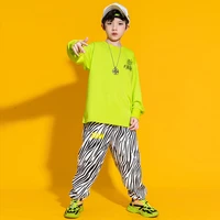 childrens sets boys streetwear hip hop outfits long sleeve casual tops sport pants kids sweatshirts trousers stage clothing