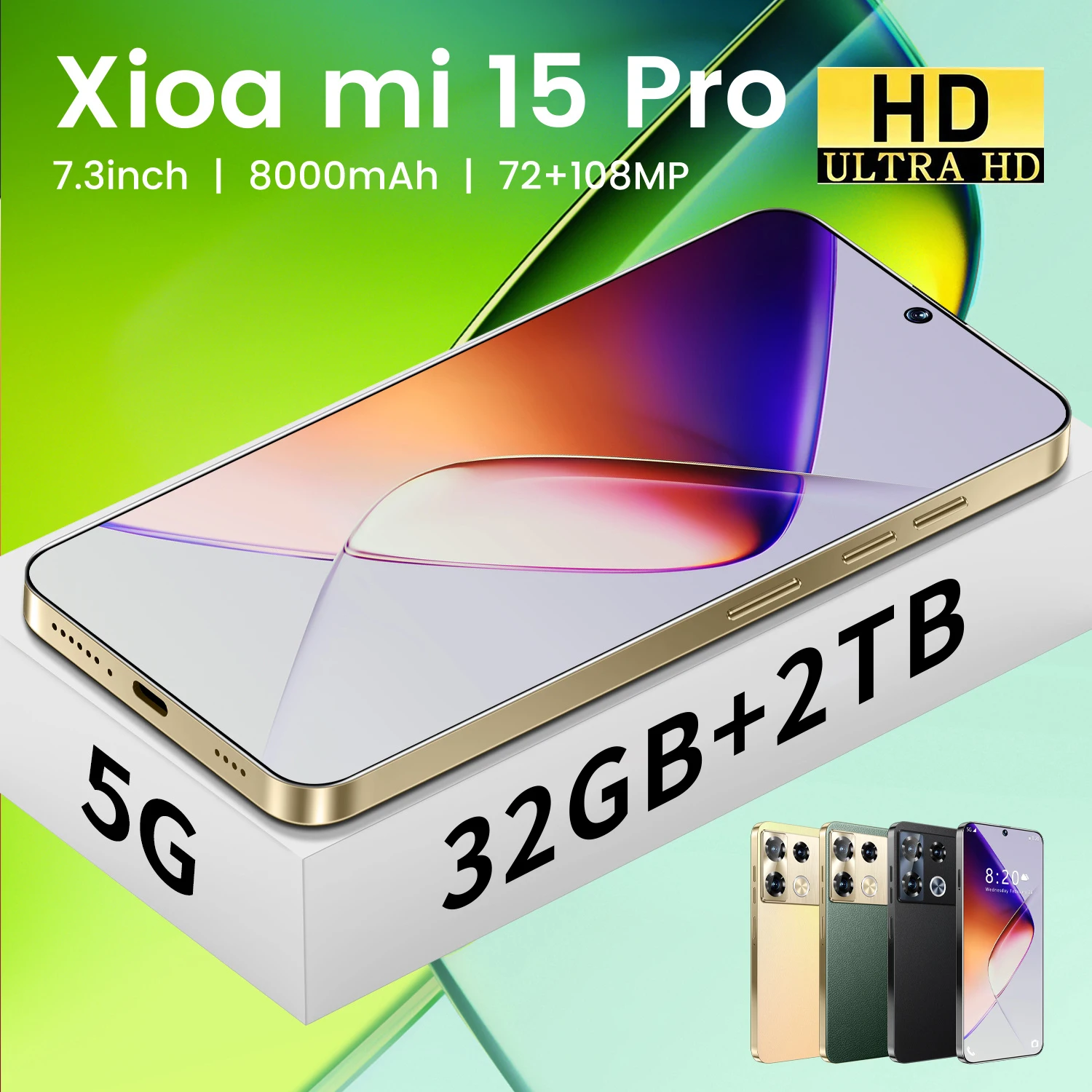 Оригинальные мобильные телефоны Xioa mi 15 Pro 7 3 дюйма полноэкранный 4G 5G сотовый