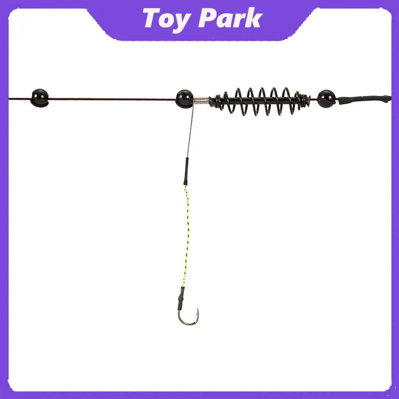 

With Stainless Steel Springs Nesting Feeders Large Giants Fishing Set Long Shot Spring Fixed-point Bait Nest Feeder 1pcs