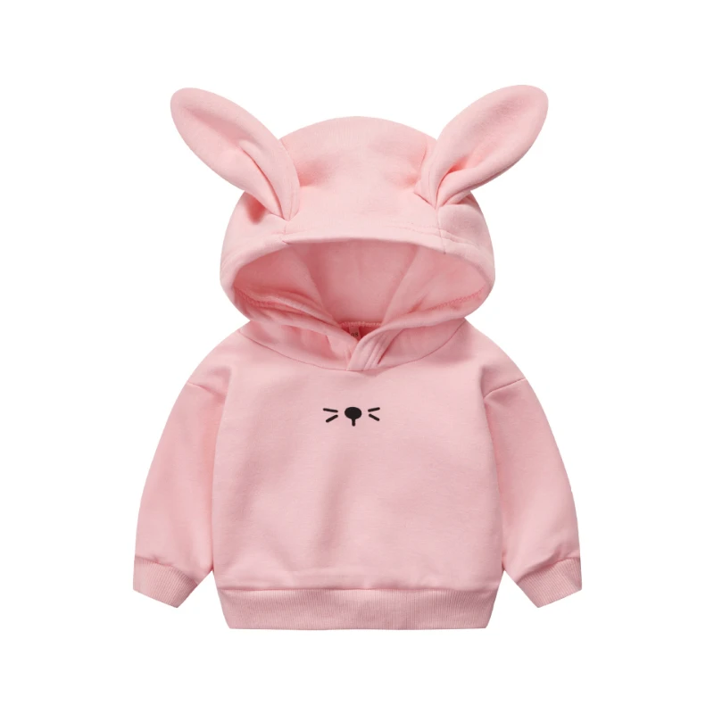 

Childrens Clothes Boys and Girls T-shirts Spring Autumn Hoodies Cute Cotton Thin Top Baby Clothing for1-4y Cheap Sale