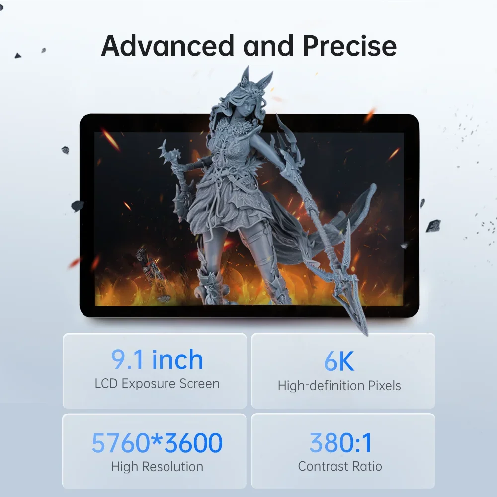 ANYCUBIC Photon Mono X 6Ks 3D принтер 6K 9 1 дюймов ЖК SLA высокоскоростная УФ Смола печать размер