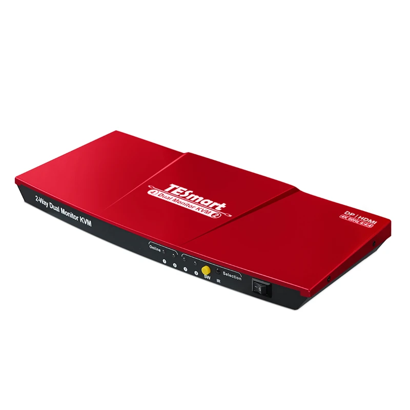 

HDMI KVM Switch 4x2 Dual Monitor KVM for Display Port