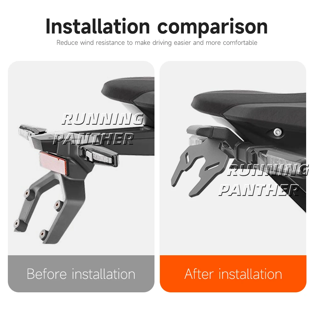 Задний короткий хвост для мотоцикла держатель номерного знака задний каркас