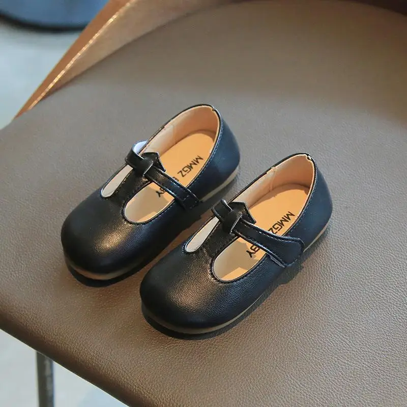 

Baby Girls Leather Shoes Spring Autumn Children Soft Bottom Non-slip Kids Princess Shoes Casual Shoes Infant Toddler