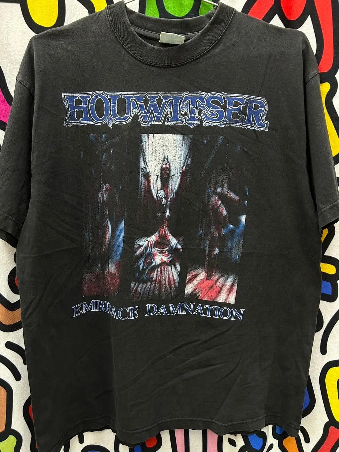 Винтажная футболка Houwitser Death Metal размер XL