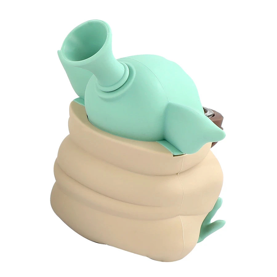 Уникальная трубка для сигарет со стеклянной чашей держатель табака Silicone может