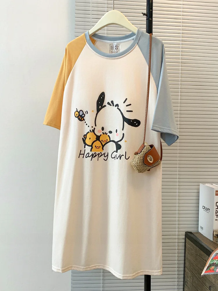 Женская ночная рубашка из чистого хлопка новинка 2024 летняя женская сорочка