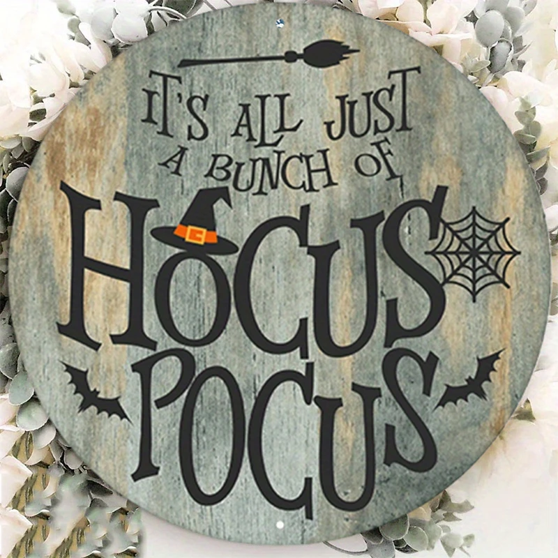 Волшебный знак Hocus Pocus прочный алюминий для внутреннего и наружного