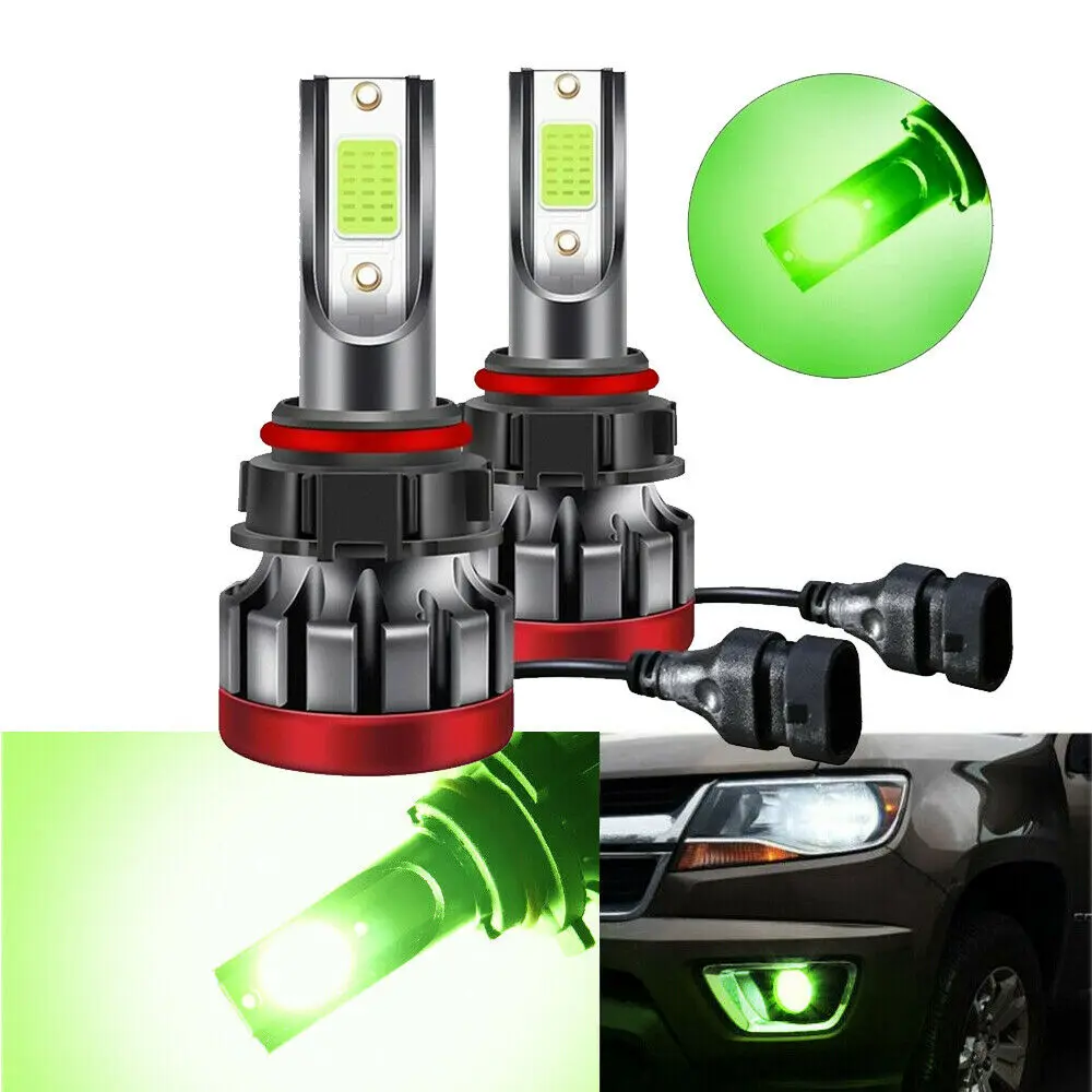 

2x H11 H8 Lemon Green LED Driving Fog Light Bulb For Honda Totota Nissan Ford