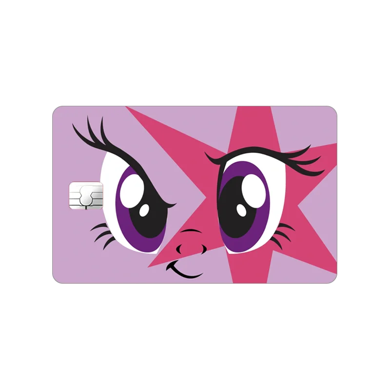 Наклейка с логотипом My Little Pony кавайная мультяшная банковская карта школьные
