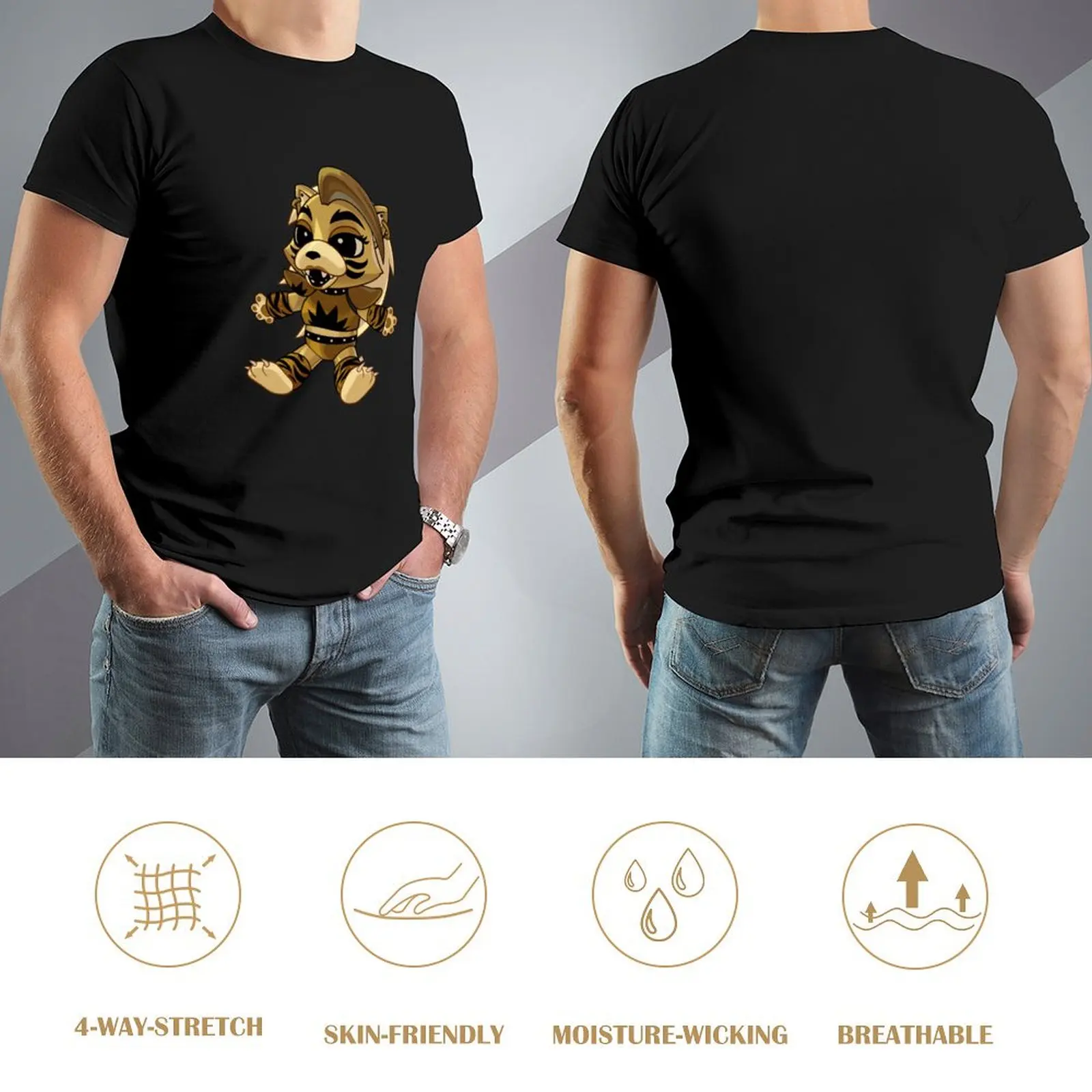 Плюшевая футболка Golden Roxy мужская одежда с короткими рукавами футболки аниме