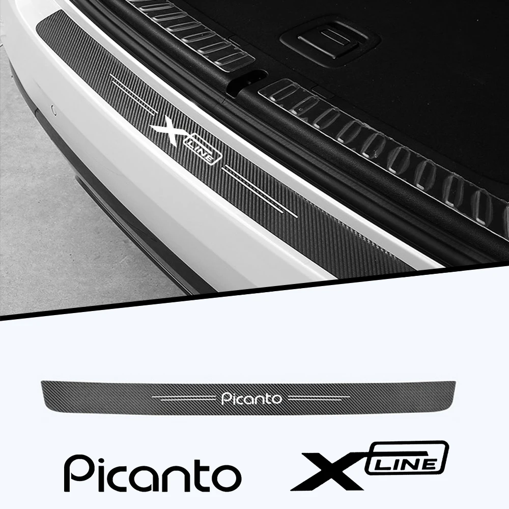 

Наклейки для KIA PICANTO XLINE X LINE RIO 3 4 K3 K5, автомобильные защитные наклейки из углеродного волокна с хвостом багажника, с защитой от царапин, с педалью, аксессуары