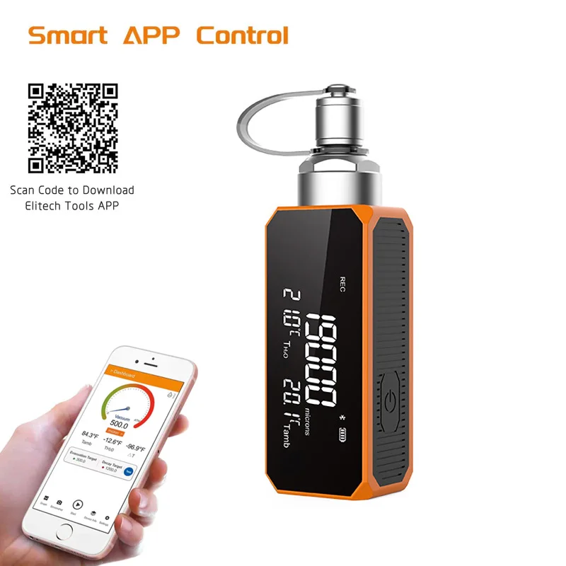 Умный мини-цифровой вакуумметр охлаждающий вакуумный тестер высокоточное