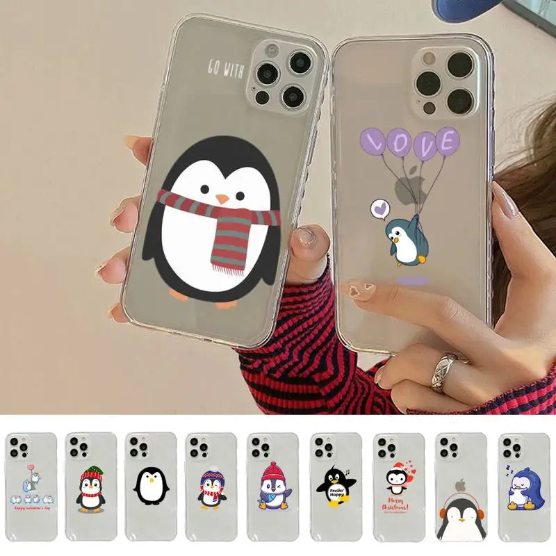 Милый чехол для телефона с милым пингвином iPhone 11 12 13 mini pro XS MAX 8 7 6 6S Plus X 5S SE 2020 XR |