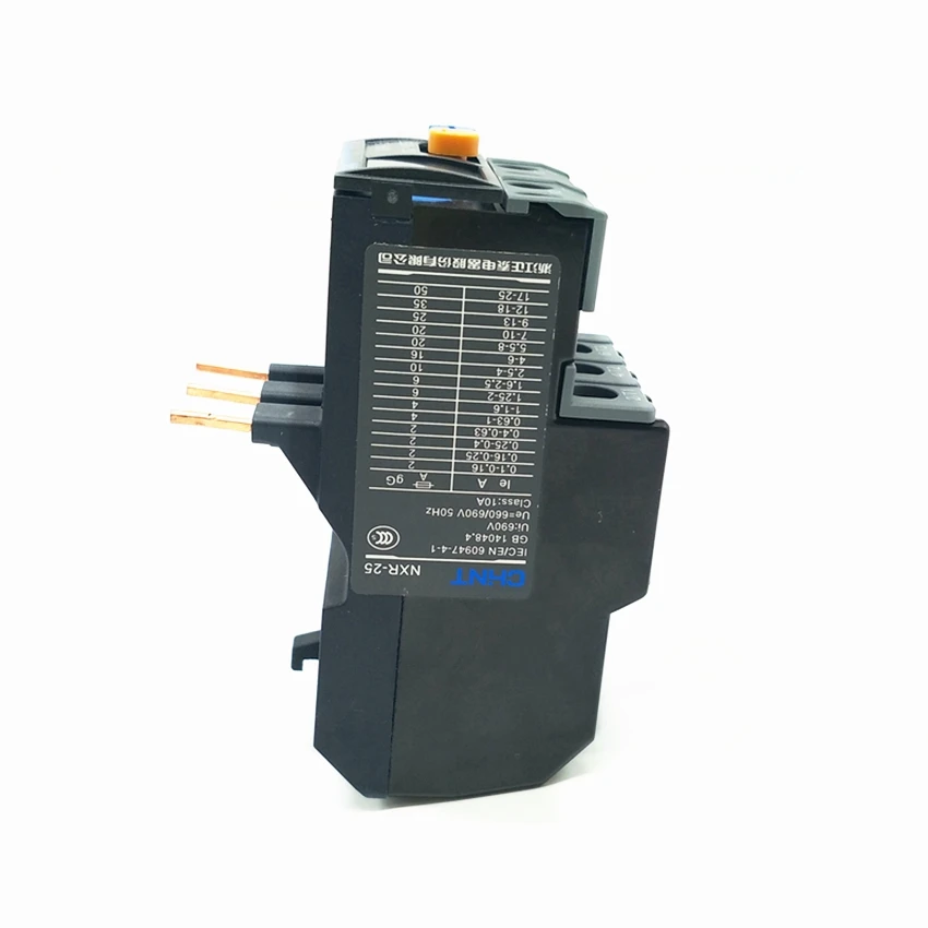 Реле CHINT NXR-25 0 1~0 16 4-0 63 1 25-2 2 5-4 4-6 7-10 9-13 17-25A Тепловое реле перегрузки для контактора