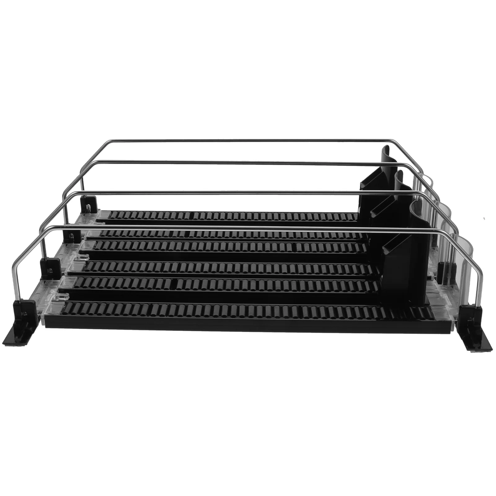 

3 Pcs Push Hands Mini+fridge Drink Tray Spring Organizer Self Pushing Refrigerator Stacking Can Dispensers Abs Soda Pusher