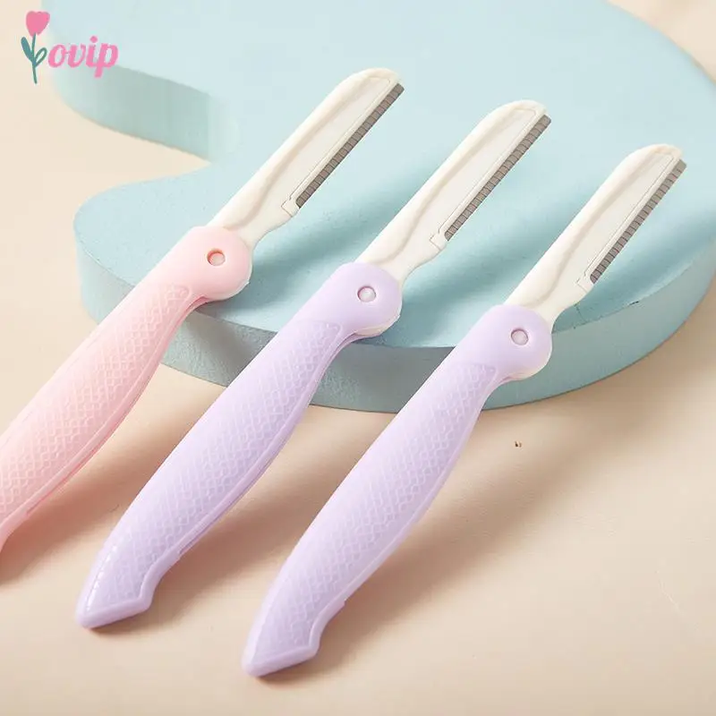 Folding Dermaplaning Tool Hair Removal Razors For Exfoliating Facial Touch-up