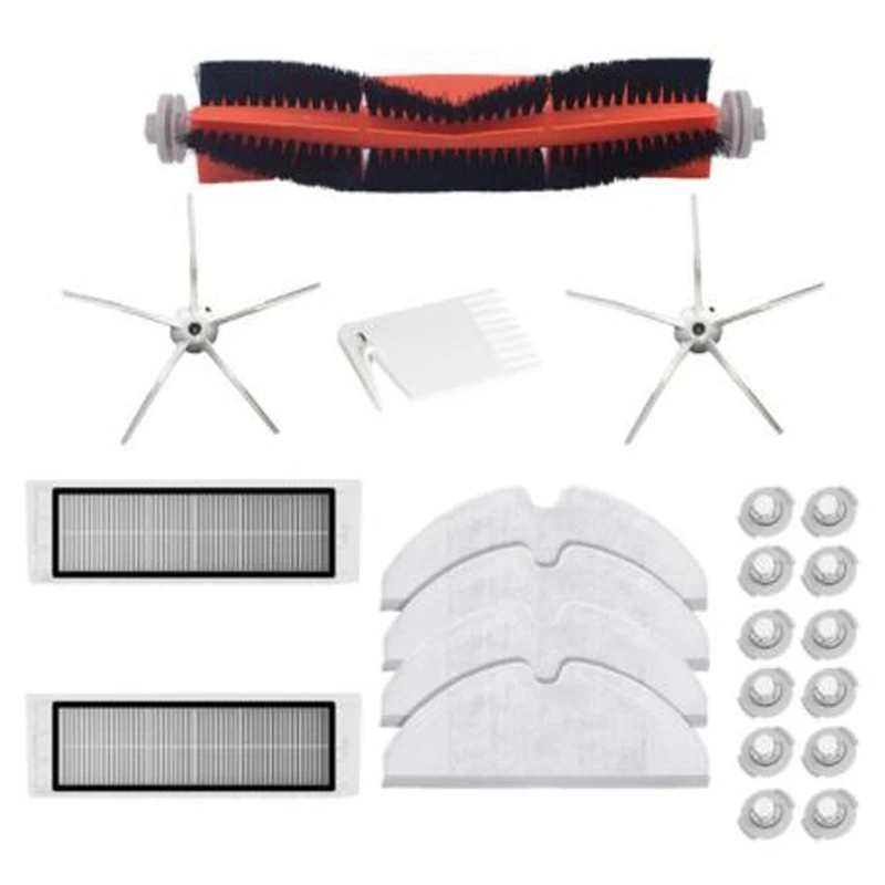 

Main Brush White Side Brush Filter for Xiaomi Roborock S6 S5 MAX S60 S65 S5 S50 Vacuum Parts Accessories