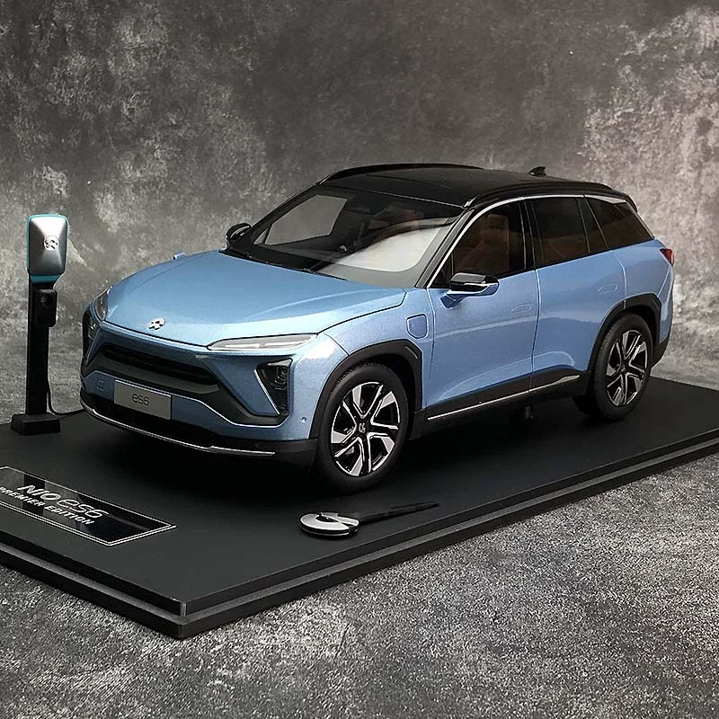 

Модель автомобиля 1:18 NIO ES6, новая модель автомобиля energy, синий сплав, Коллекционные сувениры Сувенирные игрушки