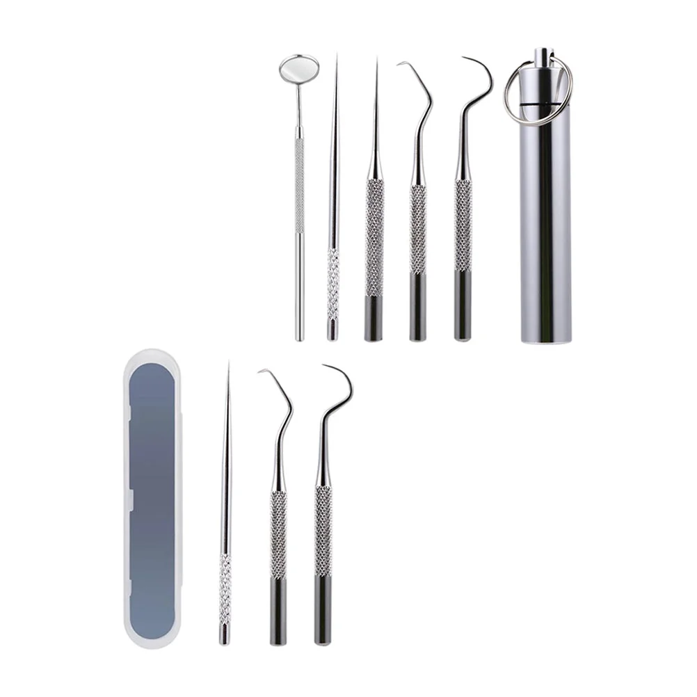 

Cleaning Tool Hook Portableoral Outdoor Set Pocket Toothpicks Steel Stainless Silver Supplies Picker Clean Teeth Waterproof Kit