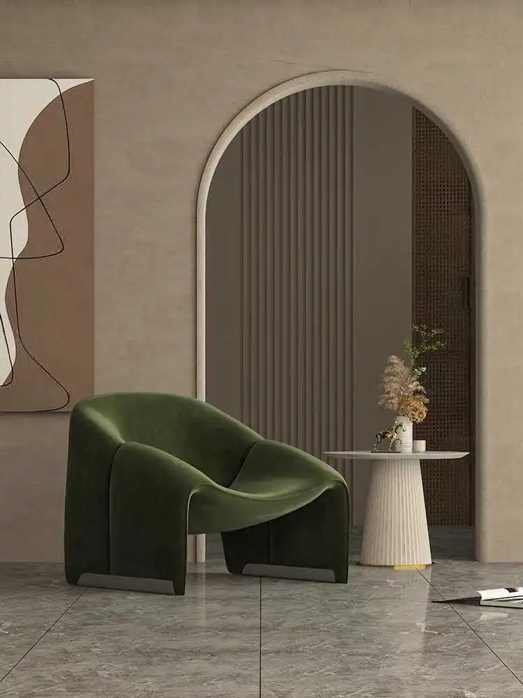 Одиночный повседневный диван-кресло Smile минималистичный стул для чтения книг