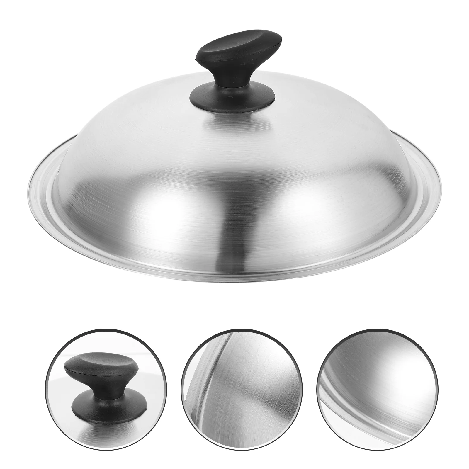 

Lid Pot Cover Pan Lids Universal Cooking Replacement Frying Steel Stainless Skillet Pots Metal Cookware Covers Wok Pans Dome