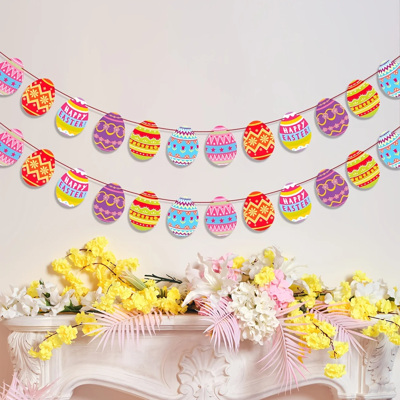 

Пасхальная гирлянда из бумажных яиц