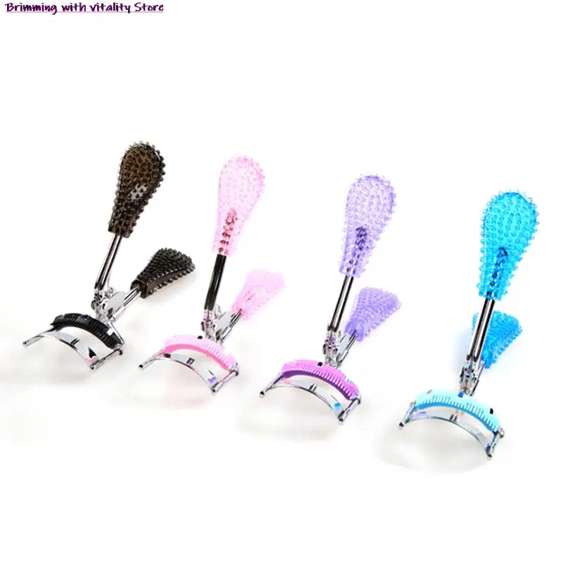

Eyelash Curler with Built-in Comb Tweezers Curling Cosmetic Eye Beauty Tool