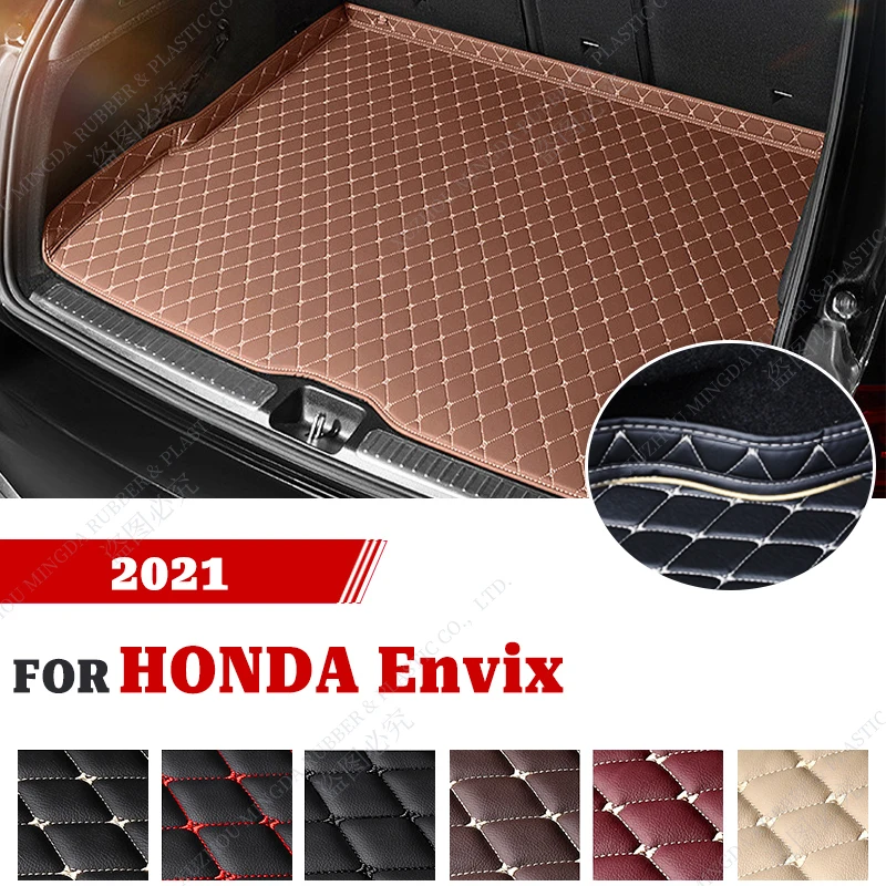 3D окружающий дизайн водонепроницаемый коврик в багажник автомобиля для HONDA Envix 2021