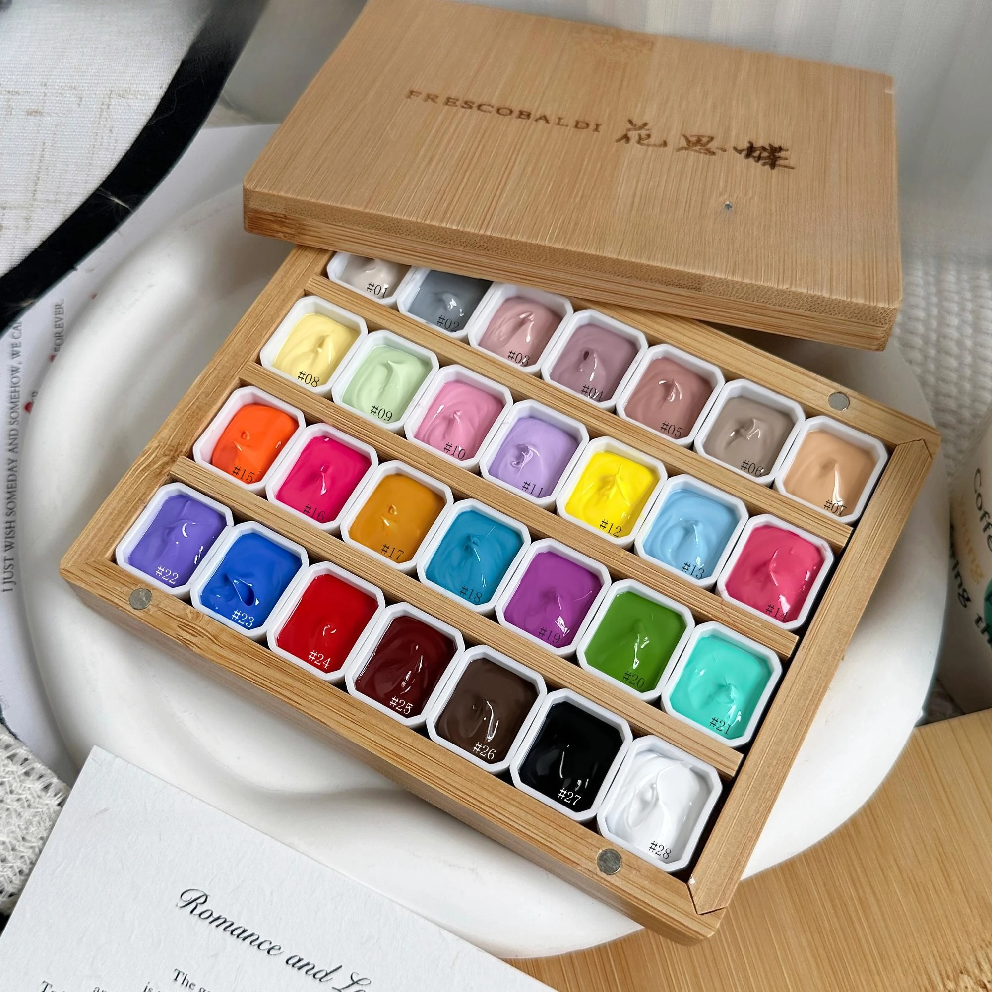 Набор гель-лаков для ногтей Pat Painting Gel, 28 цветовупаковка, для создания эффекта «цветения», УФLED, снимаемый, градиентный, для дизайна ногтей (art.: 3920db90fec29) - 3920db90fec29